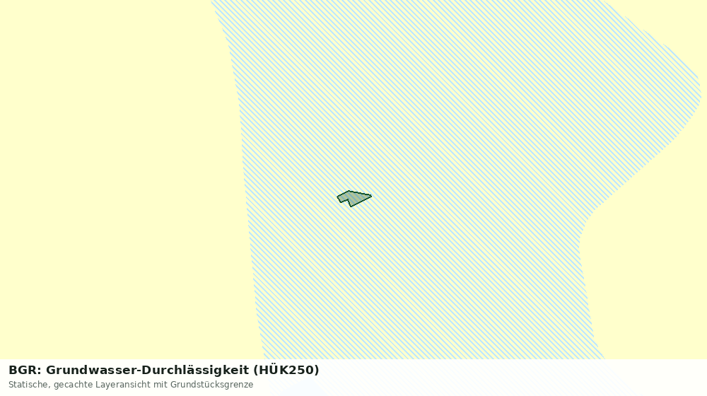 Statische Kartenansicht: BGR: Grundwasser-Durchlässigkeit (HÜK250)