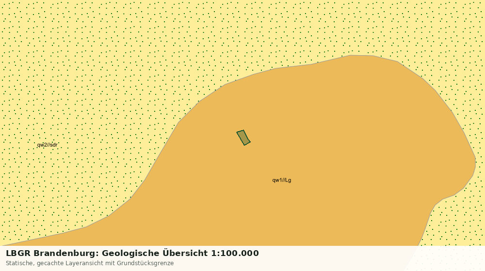 Statische Kartenansicht: LBGR Brandenburg: Geologische Übersicht 1:100.000