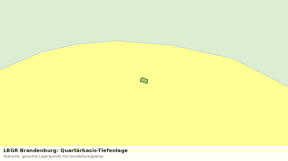 Statische Kartenansicht: LBGR Brandenburg: Quartärbasis-Tiefenlage