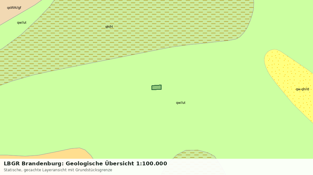 Statische Kartenansicht: LBGR Brandenburg: Geologische Übersicht 1:100.000