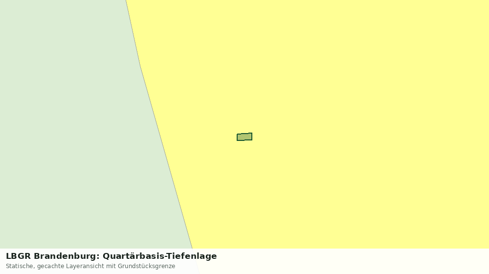 Statische Kartenansicht: LBGR Brandenburg: Quartärbasis-Tiefenlage
