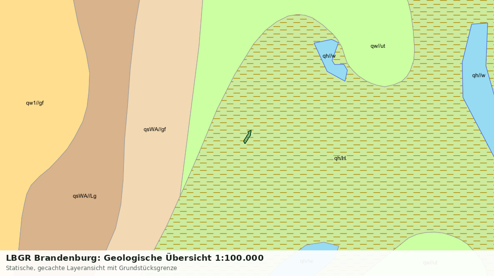 Statische Kartenansicht: LBGR Brandenburg: Geologische Übersicht 1:100.000