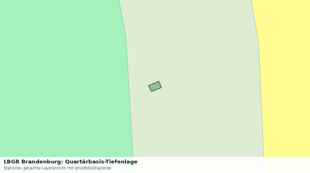 Statische Kartenansicht: LBGR Brandenburg: Quartärbasis-Tiefenlage