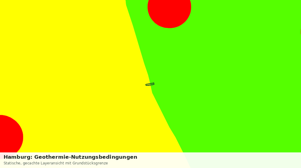 Statische Kartenansicht: Hamburg: Geothermie-Nutzungsbedingungen