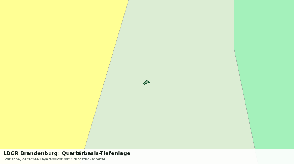 Statische Kartenansicht: LBGR Brandenburg: Quartärbasis-Tiefenlage