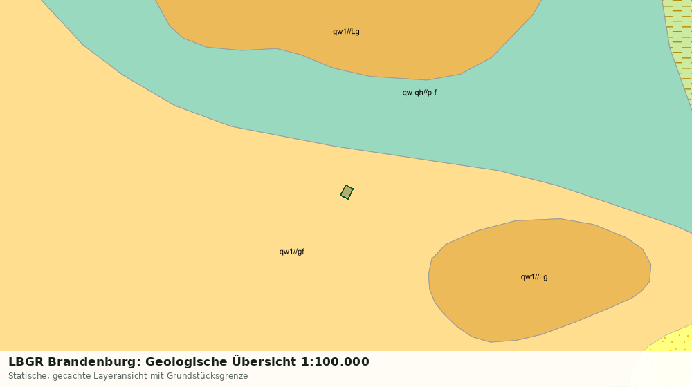 Statische Kartenansicht: LBGR Brandenburg: Geologische Übersicht 1:100.000