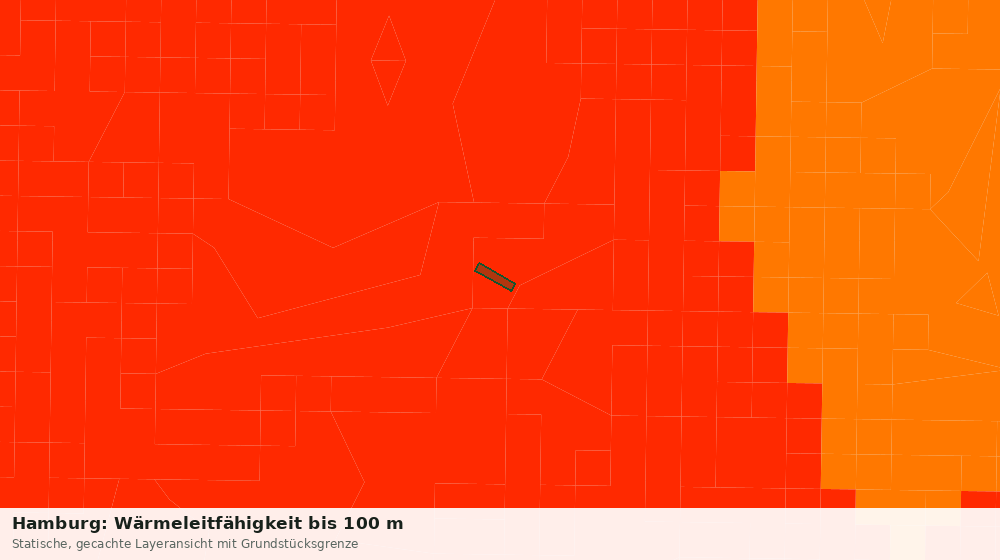 Statische Kartenansicht: Hamburg: Wärmeleitfähigkeit bis 100 m