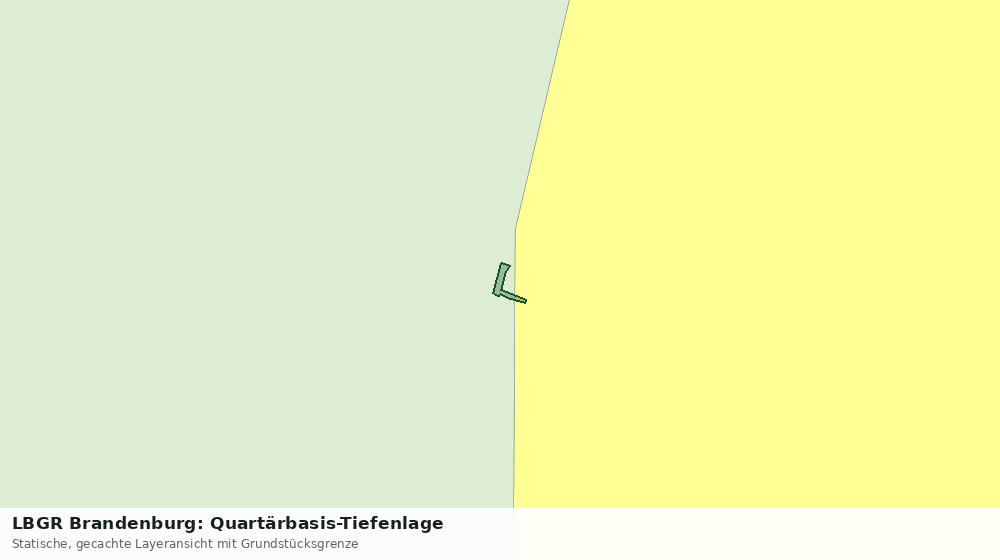 Statische Kartenansicht: LBGR Brandenburg: Quartärbasis-Tiefenlage