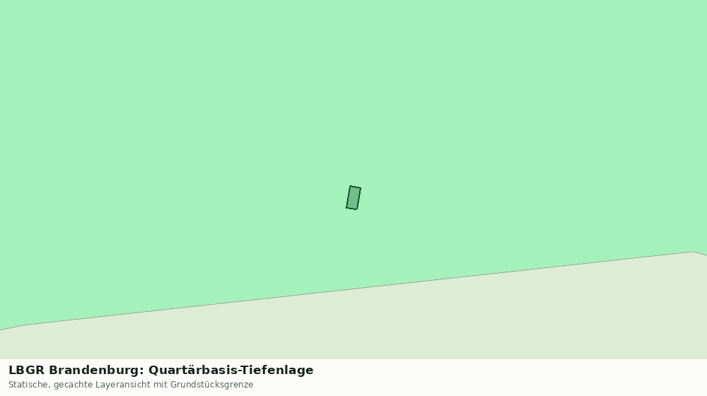 Statische Kartenansicht: LBGR Brandenburg: Quartärbasis-Tiefenlage