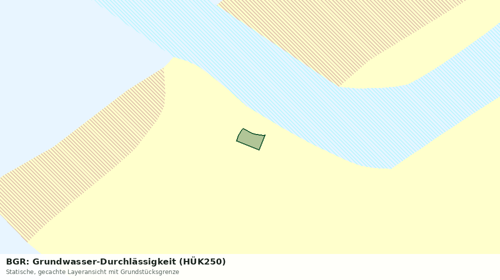 Statische Kartenansicht: BGR: Grundwasser-Durchlässigkeit (HÜK250)