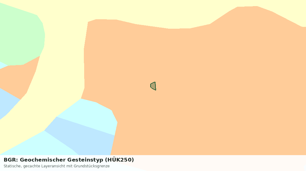 Statische Kartenansicht: BGR: Geochemischer Gesteinstyp (HÜK250)