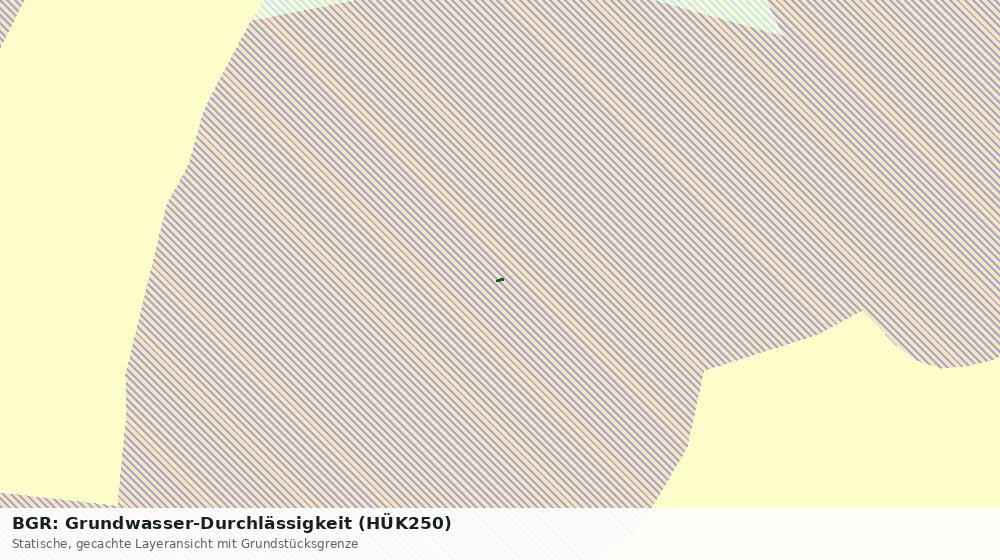 Statische Kartenansicht: BGR: Grundwasser-Durchlässigkeit (HÜK250)