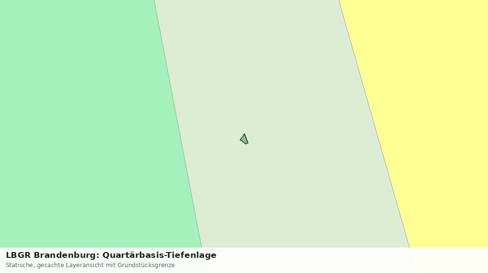 Statische Kartenansicht: LBGR Brandenburg: Quartärbasis-Tiefenlage