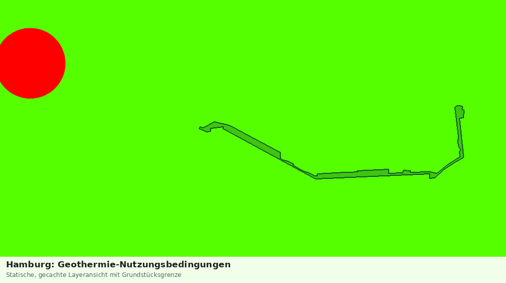 Statische Kartenansicht: Hamburg: Geothermie-Nutzungsbedingungen