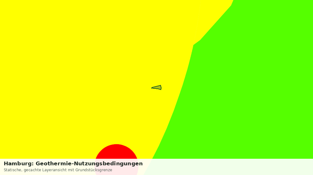 Statische Kartenansicht: Hamburg: Geothermie-Nutzungsbedingungen