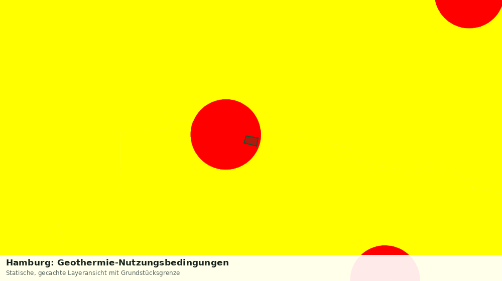Statische Kartenansicht: Hamburg: Geothermie-Nutzungsbedingungen