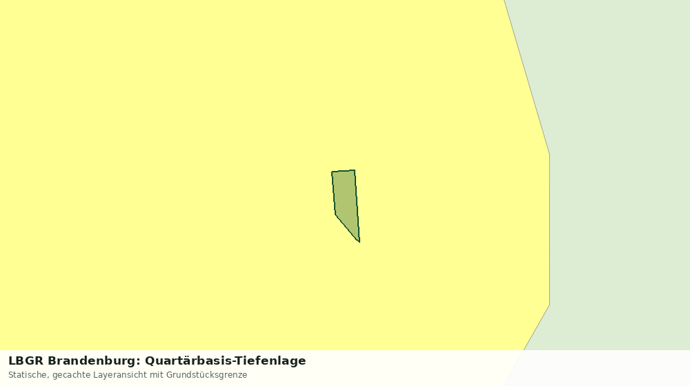Statische Kartenansicht: LBGR Brandenburg: Quartärbasis-Tiefenlage