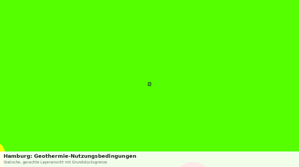 Statische Kartenansicht: Hamburg: Geothermie-Nutzungsbedingungen