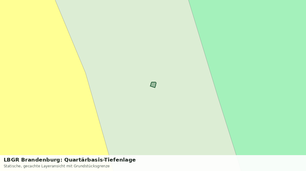 Statische Kartenansicht: LBGR Brandenburg: Quartärbasis-Tiefenlage