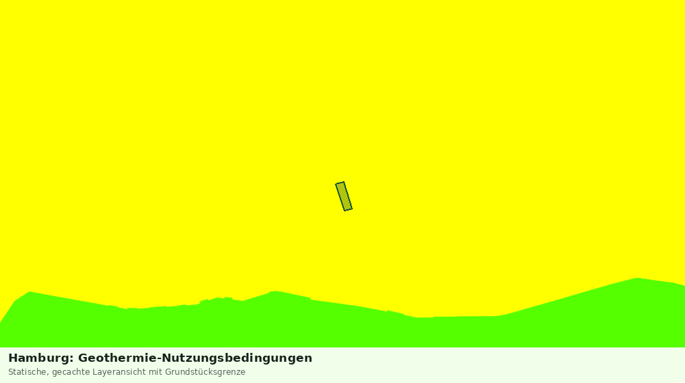 Statische Kartenansicht: Hamburg: Geothermie-Nutzungsbedingungen
