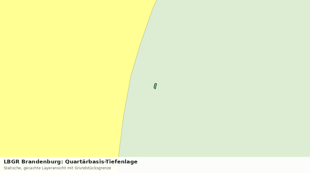 Statische Kartenansicht: LBGR Brandenburg: Quartärbasis-Tiefenlage