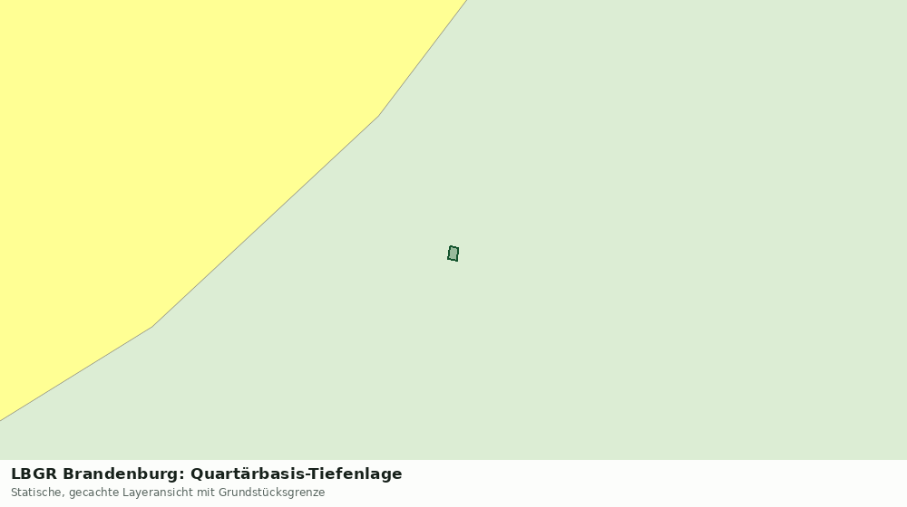 Statische Kartenansicht: LBGR Brandenburg: Quartärbasis-Tiefenlage