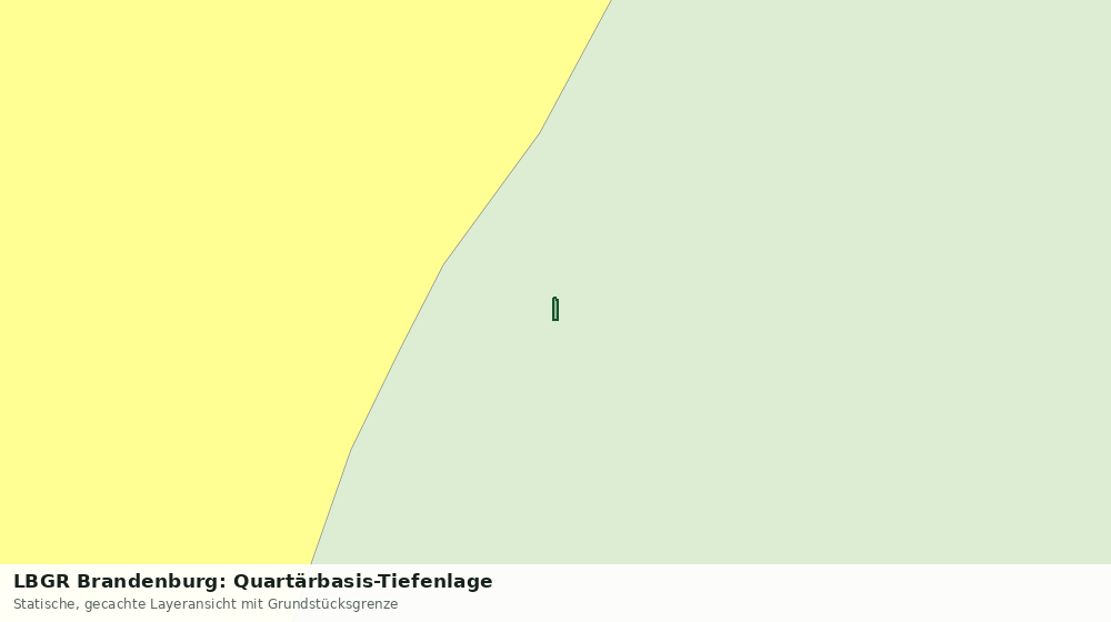 Statische Kartenansicht: LBGR Brandenburg: Quartärbasis-Tiefenlage