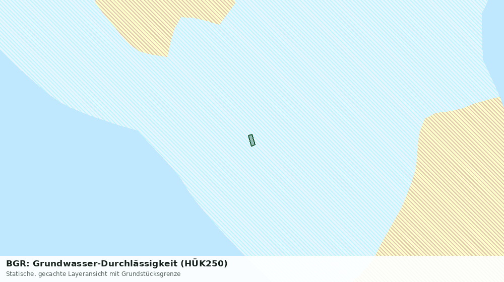 Statische Kartenansicht: BGR: Grundwasser-Durchlässigkeit (HÜK250)