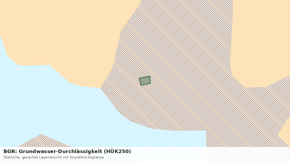 Statische Kartenansicht: BGR: Grundwasser-Durchlässigkeit (HÜK250)