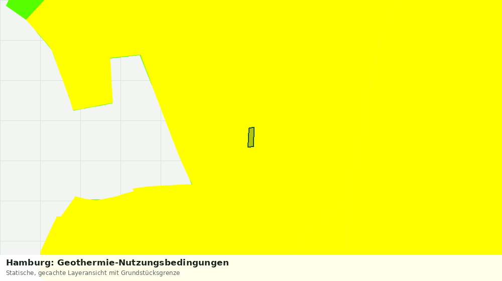 Statische Kartenansicht: Hamburg: Geothermie-Nutzungsbedingungen