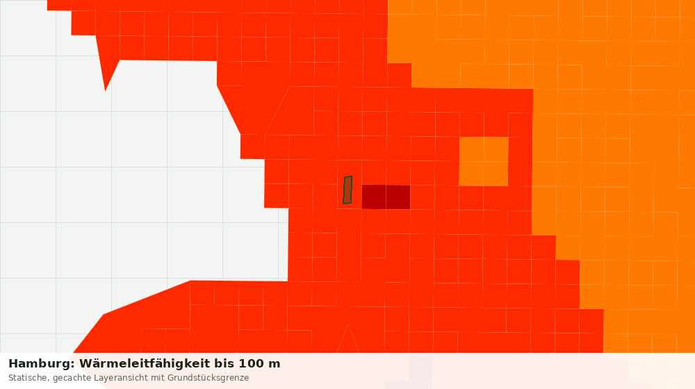 Statische Kartenansicht: Hamburg: Wärmeleitfähigkeit bis 100 m