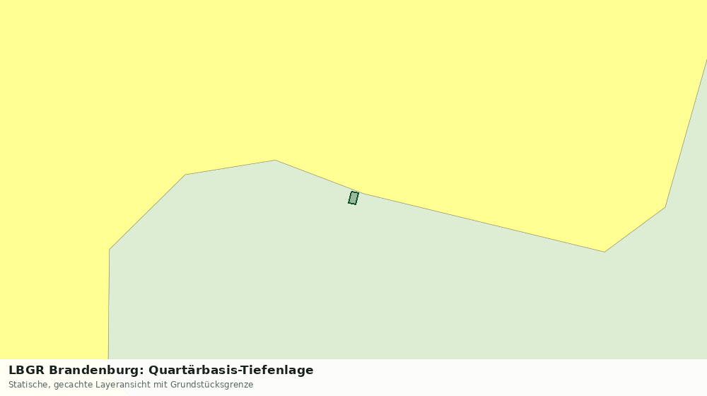 Statische Kartenansicht: LBGR Brandenburg: Quartärbasis-Tiefenlage