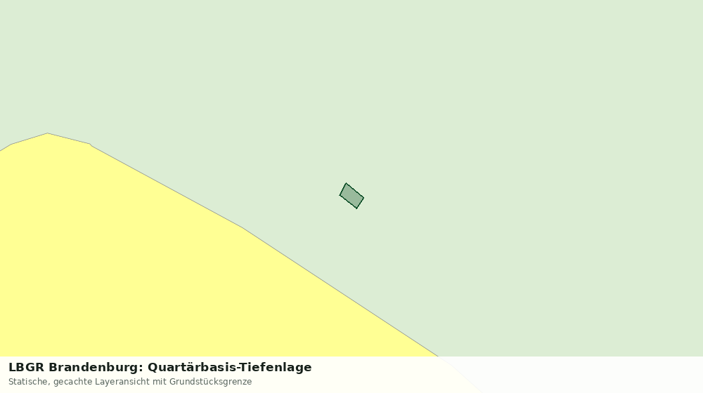 Statische Kartenansicht: LBGR Brandenburg: Quartärbasis-Tiefenlage
