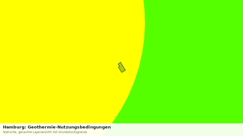 Statische Kartenansicht: Hamburg: Geothermie-Nutzungsbedingungen