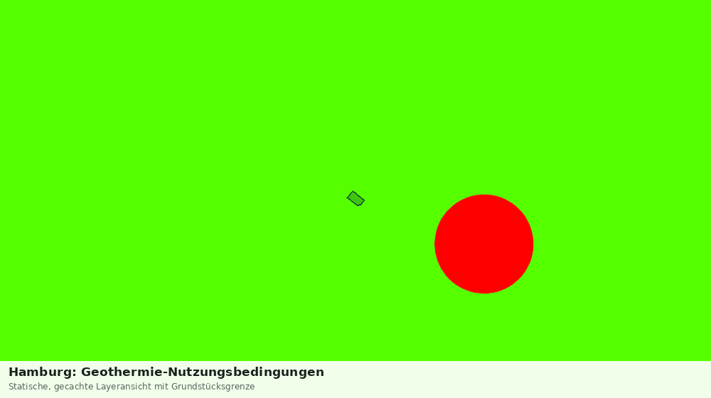 Statische Kartenansicht: Hamburg: Geothermie-Nutzungsbedingungen