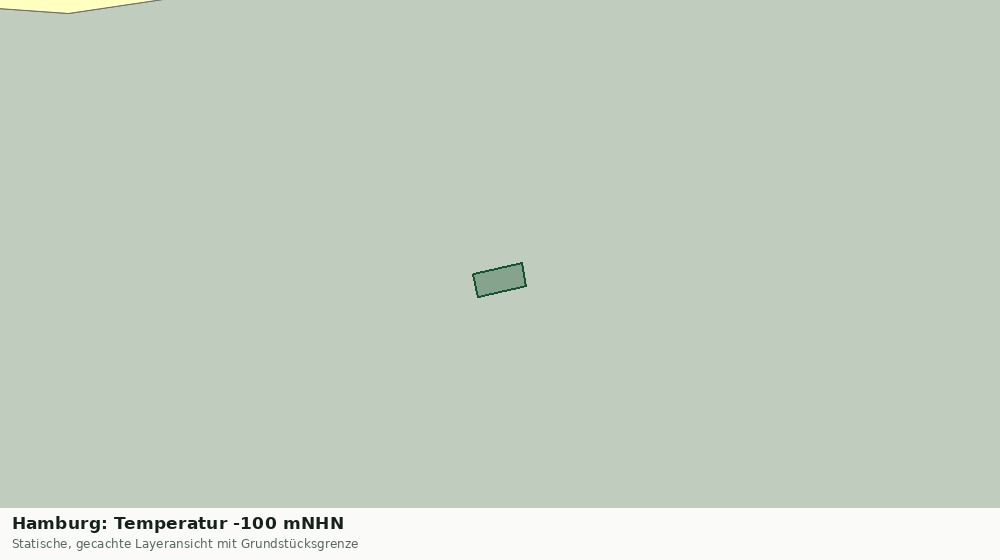 Statische Kartenansicht: Hamburg: Temperatur -100 mNHN