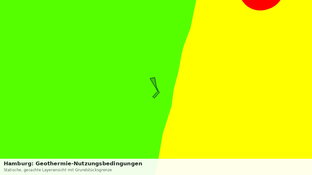 Statische Kartenansicht: Hamburg: Geothermie-Nutzungsbedingungen