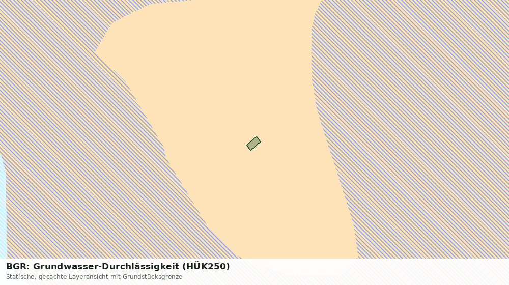 Statische Kartenansicht: BGR: Grundwasser-Durchlässigkeit (HÜK250)