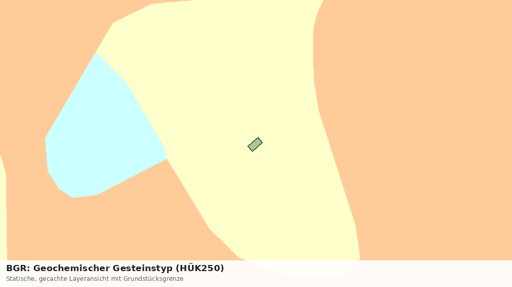 Statische Kartenansicht: BGR: Geochemischer Gesteinstyp (HÜK250)