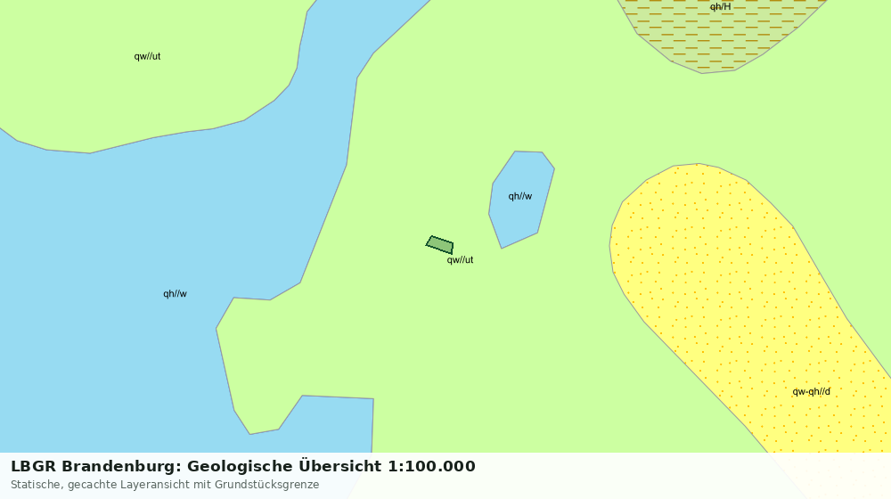 Statische Kartenansicht: LBGR Brandenburg: Geologische Übersicht 1:100.000