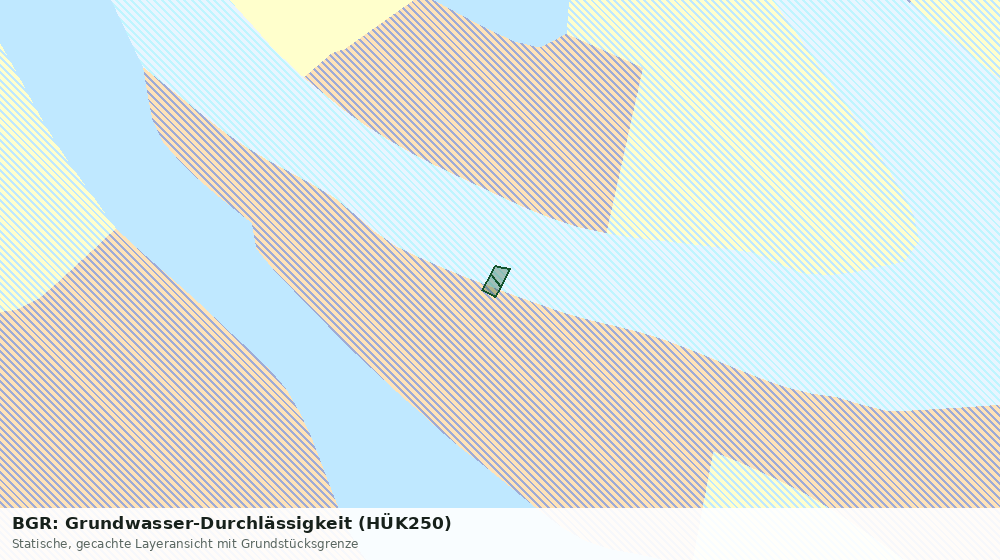 Statische Kartenansicht: BGR: Grundwasser-Durchlässigkeit (HÜK250)