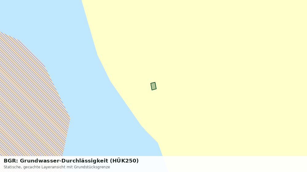 Statische Kartenansicht: BGR: Grundwasser-Durchlässigkeit (HÜK250)