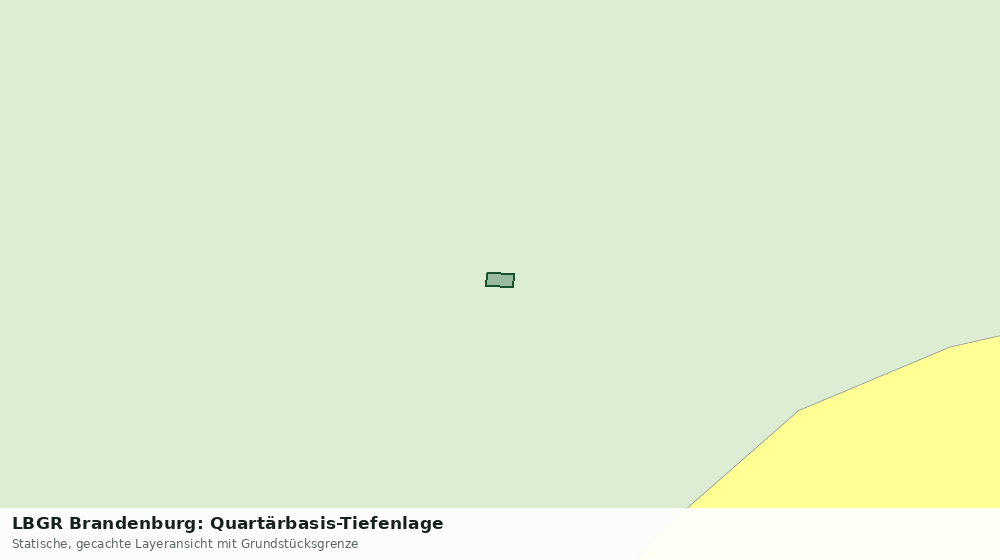 Statische Kartenansicht: LBGR Brandenburg: Quartärbasis-Tiefenlage