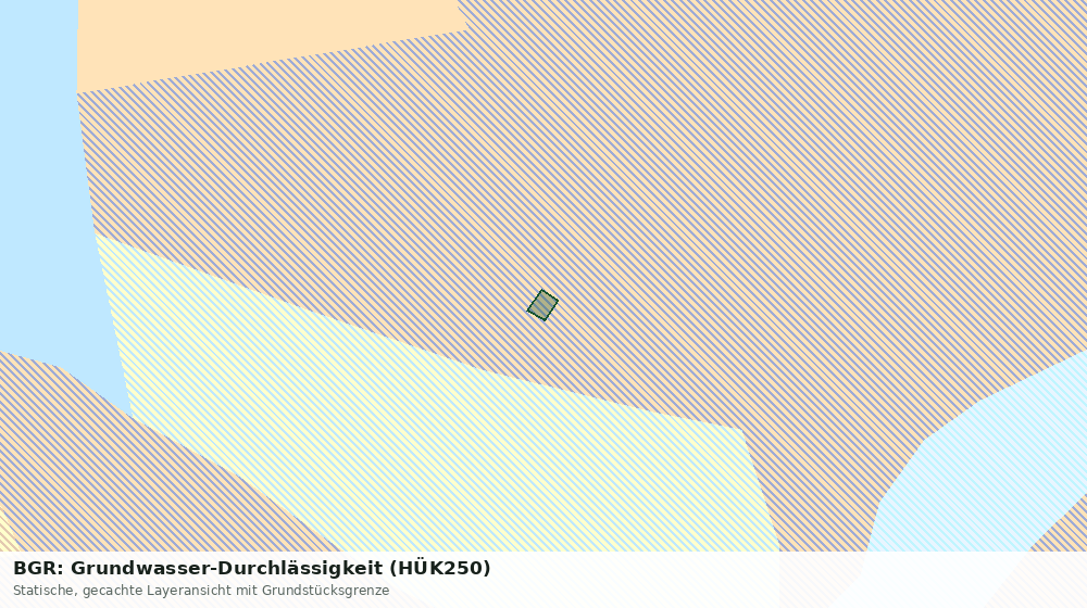 Statische Kartenansicht: BGR: Grundwasser-Durchlässigkeit (HÜK250)