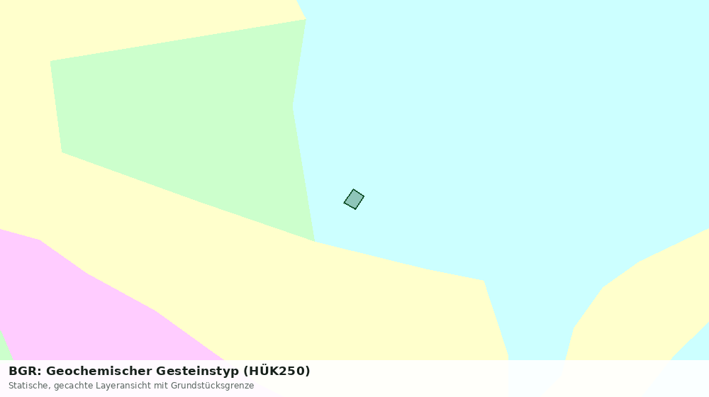 Statische Kartenansicht: BGR: Geochemischer Gesteinstyp (HÜK250)