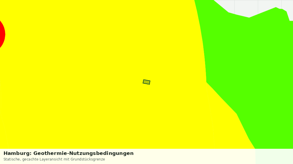 Statische Kartenansicht: Hamburg: Geothermie-Nutzungsbedingungen