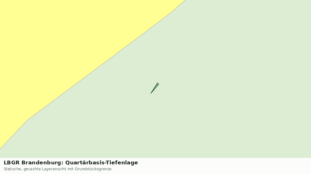 Statische Kartenansicht: LBGR Brandenburg: Quartärbasis-Tiefenlage