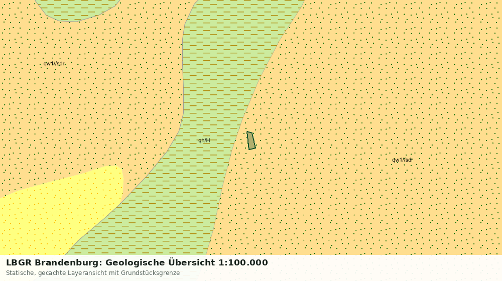 Statische Kartenansicht: LBGR Brandenburg: Geologische Übersicht 1:100.000