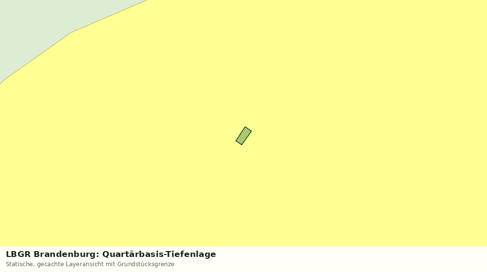 Statische Kartenansicht: LBGR Brandenburg: Quartärbasis-Tiefenlage