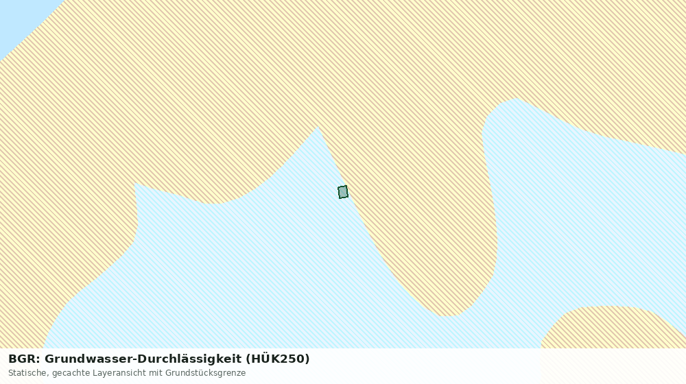 Statische Kartenansicht: BGR: Grundwasser-Durchlässigkeit (HÜK250)